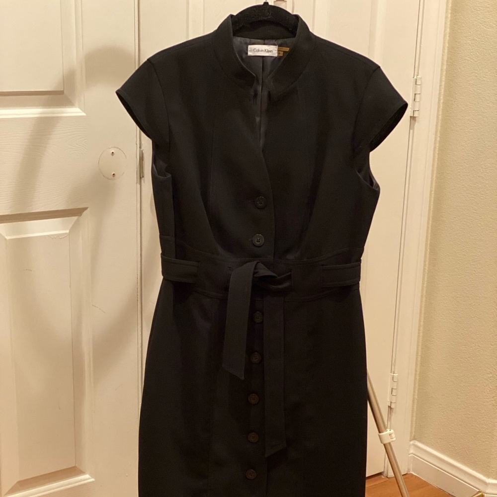 Black Calvin Klein Ladies Sheath Style Dress
